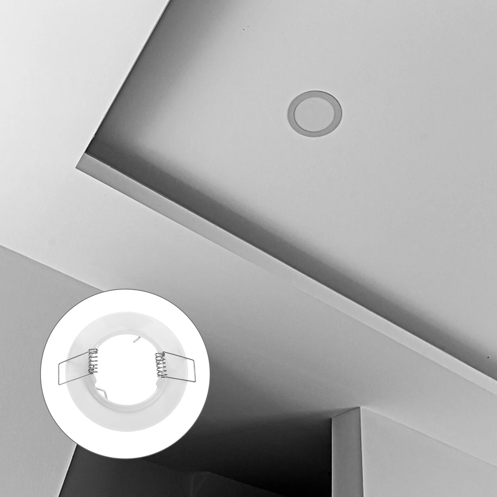 

2 Pcs LED Decor Ring Trim Can Lights Metal Baffle Trim LED Trim Recessed Ceiling Can