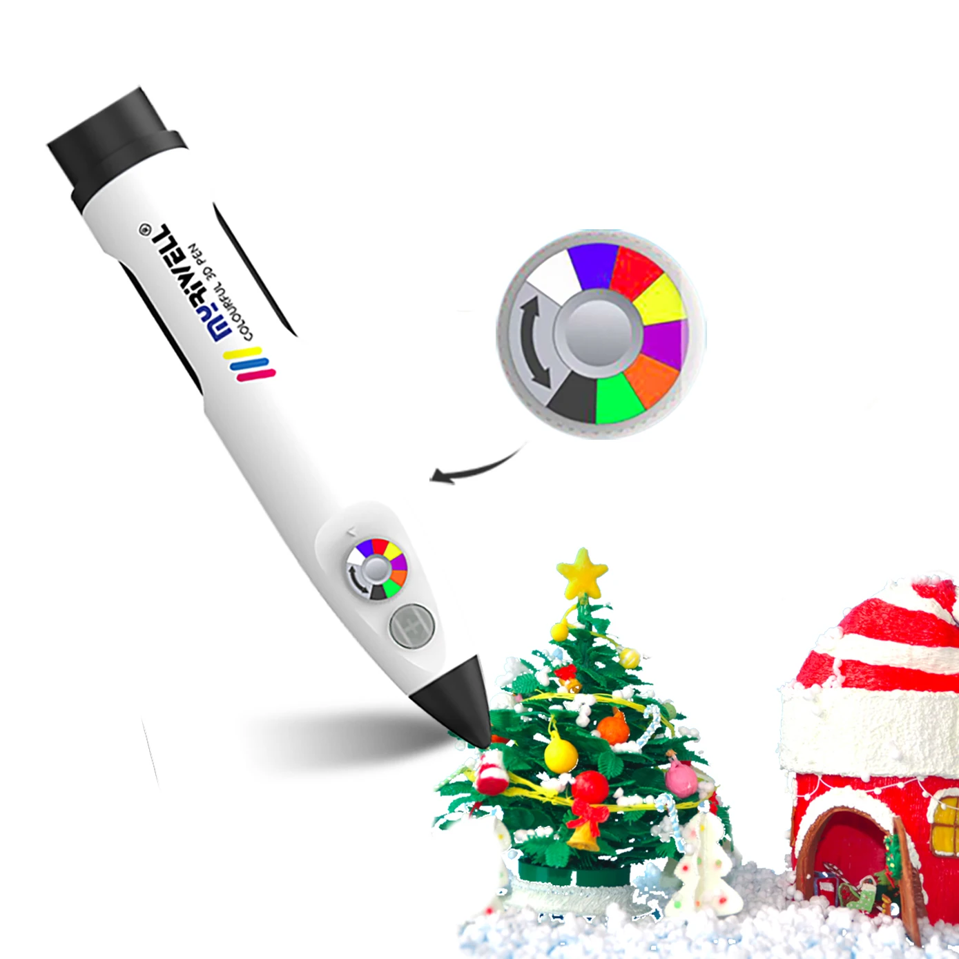 

Myriwell Changing colour without change filament Color Printing Set Diy Modeling Drawing RPC-100A Colourful 3d Pen