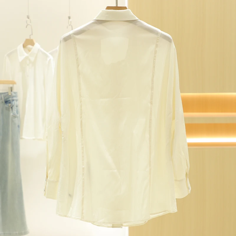 [Европа] однобортные универсальные рубашки с длинными рукавами и воротником-поло