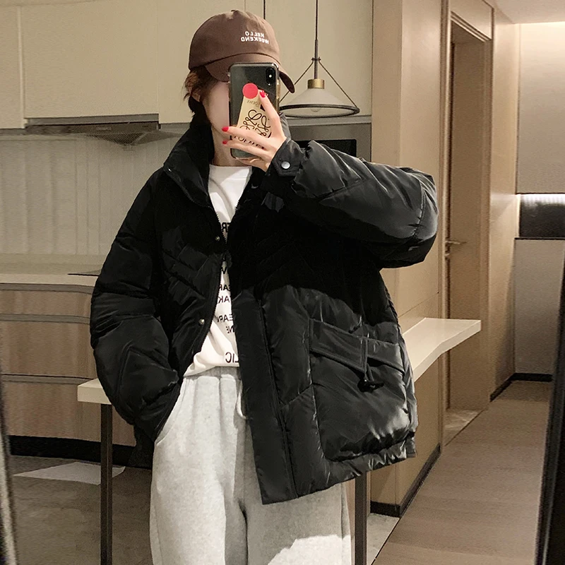 Women's Short Down Cotton Jacket women's Jacket 2023 Winter Coat Hooded Jacket Winter Warm