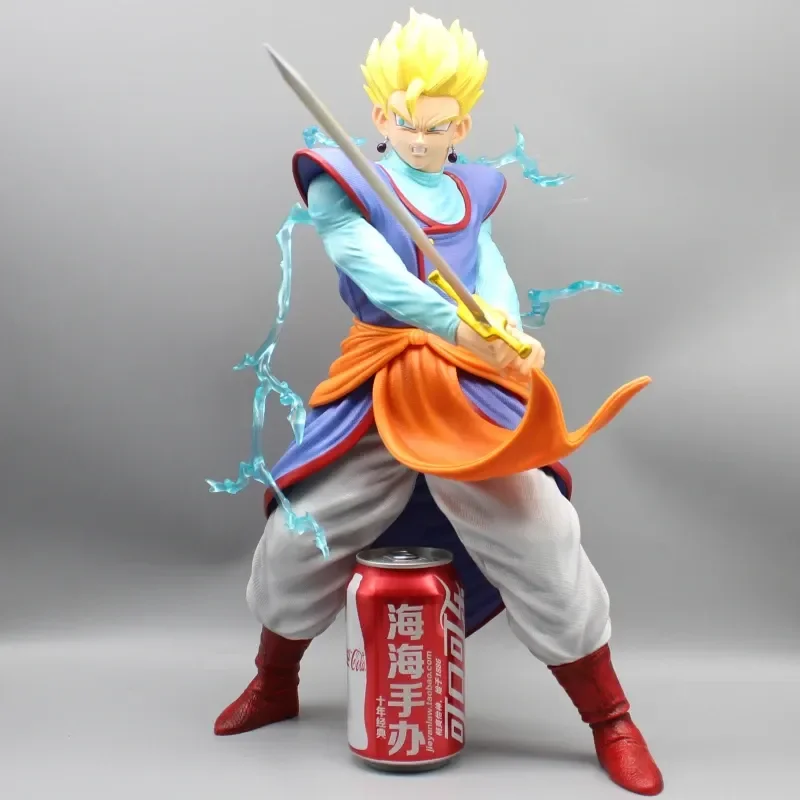 

Seven Dragon Ball Anime Peripheral Handmade Model Toy Gk Magic Modified And Re Painted Sun Wufan Holding Sword Statue Decoration