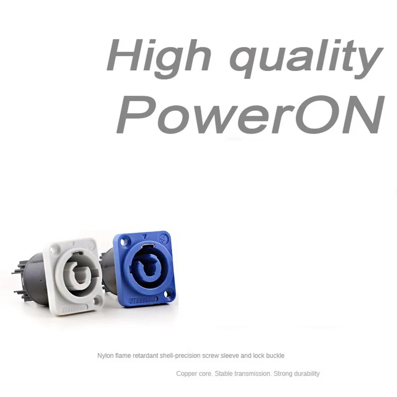 

Imported Flame-retardant Nylon Is Used As The Raw Material For This Plug Aviation Plug Blue Power Input White Power Output Jack