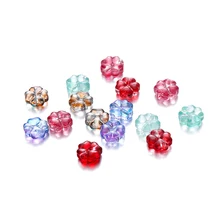 10/20Pcs 10mm Colorful Four Leaf Clover Bead Loose Spacer Glass Beads DIY Jewelry Making Beads Necklaces Bracelet Accessories