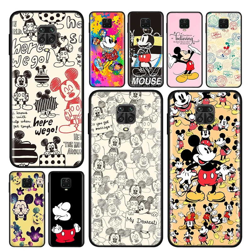 

Here Mickey Mouse Silicone Coque For Xiaomi Redmi Note 11 10 10S 9 9S Pro Max 10T 9T 8T 8 7 6 5 Pro Phone Case Coque Shell
