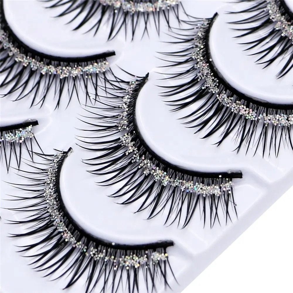

fiber Glitter Fuffy Lashes Women Beauty Thick Long Eye Lashes Eye Extension Diamond Manga Lashes False Eyelashes