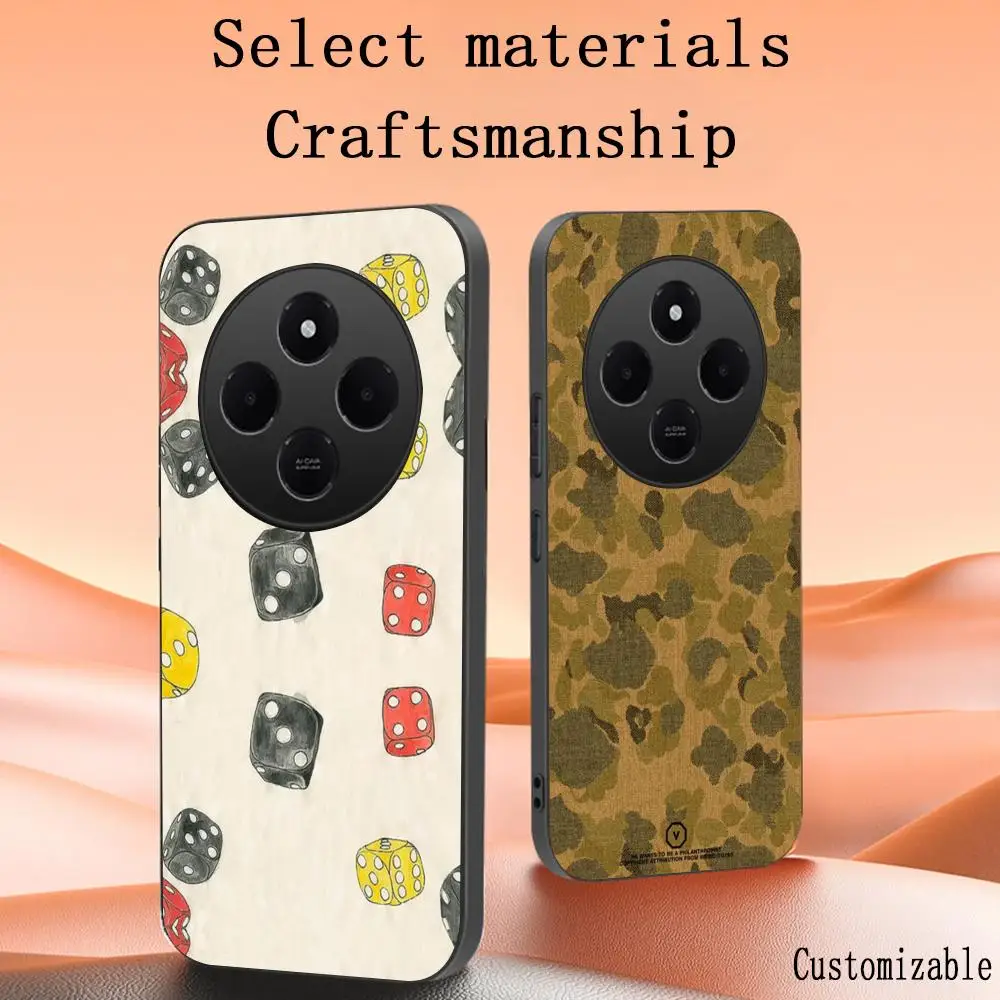 Простой чехол для телефона visvim ins Xiaomi Redmi 13C 14C Note14 13 12 11 10 Pro Plus S мягкий черный