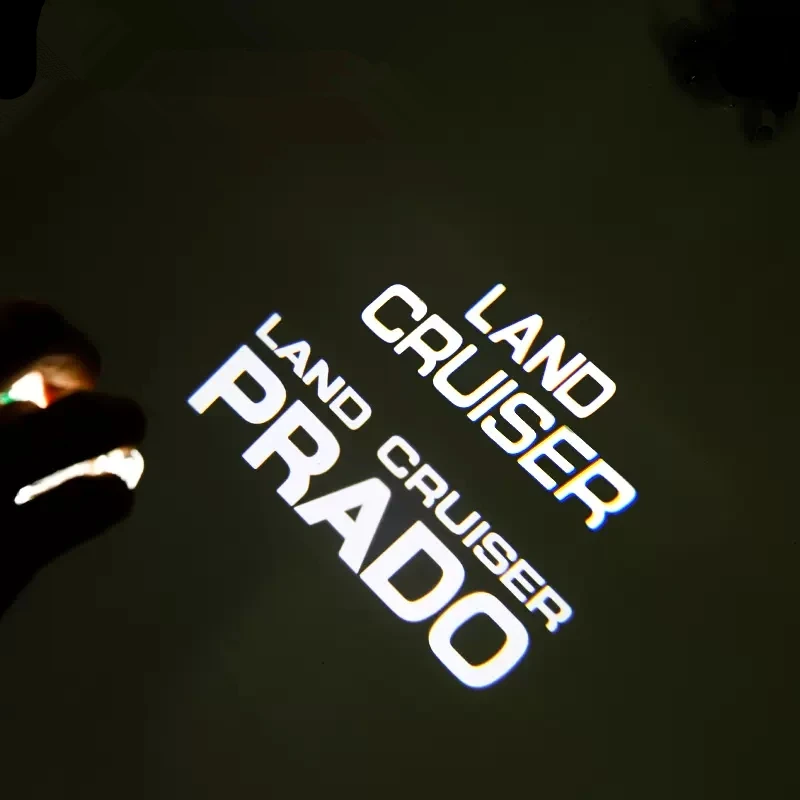 

2Pcs LED For Land Cruiser Prado 150 LC150 J150 200 LC200 J200 Car Door Lights Signal Puddle Lamp Projector Decor Accessories