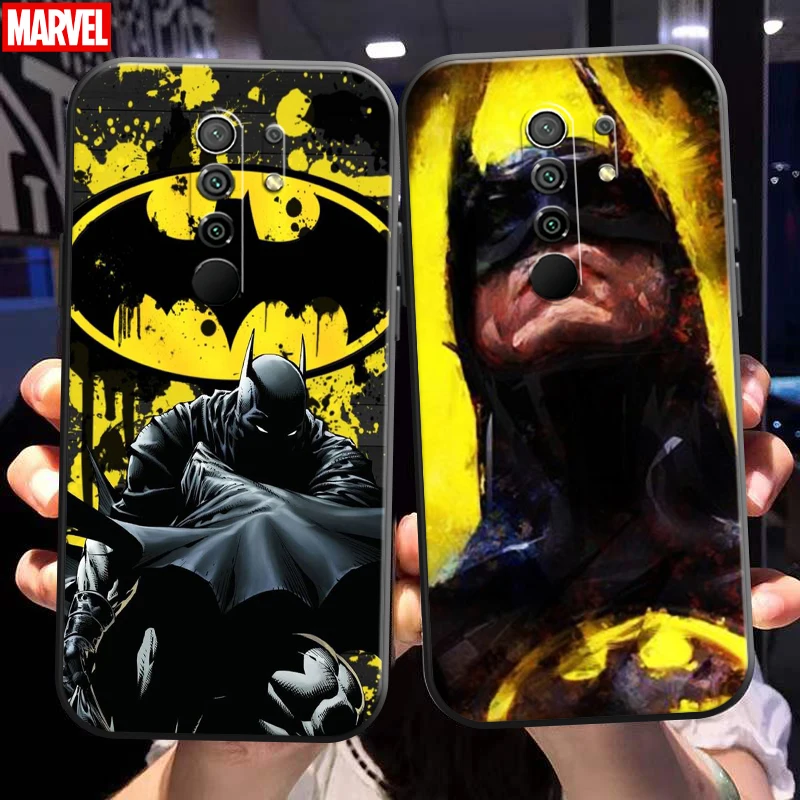 

Marvel Street Graffiti For Xiaomi Redmi 9 Phone Case Black Carcasa Funda Liquid Silicon Silicone Cover