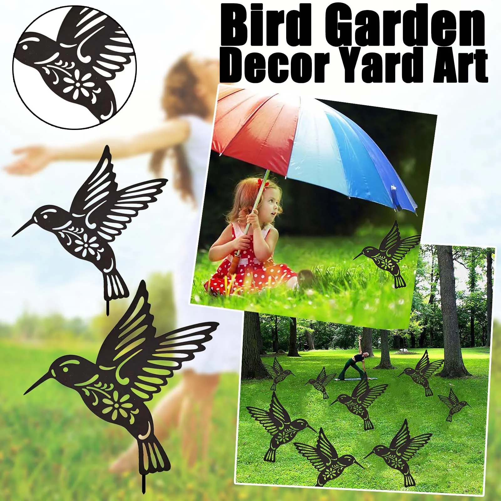 

Plastic Garden Fence Roll Decorative Lawn Stake for Yard Stakes Animal Metal Sign Art Yard Yard for Banners for Room Girls Teen