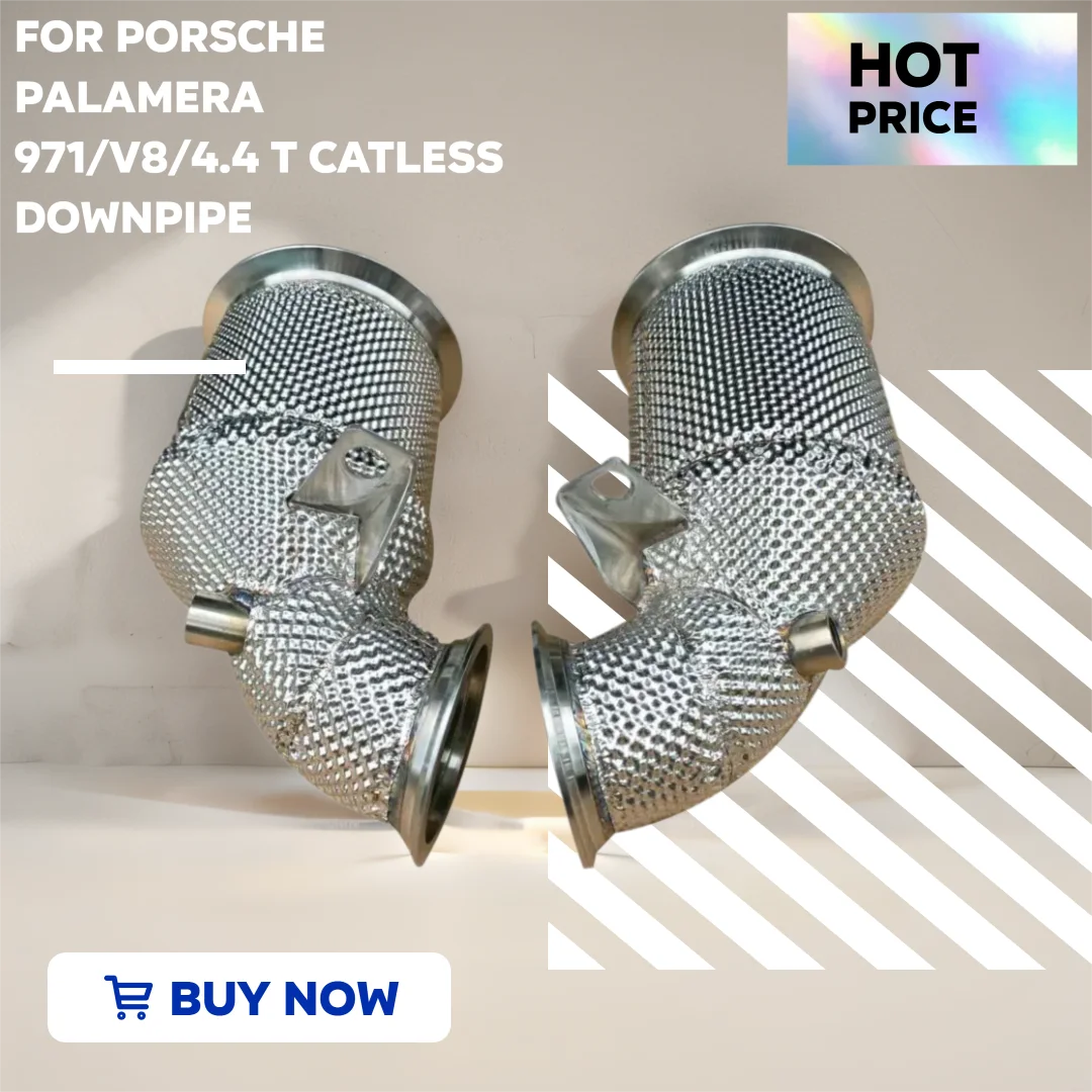 Фото Для Porsche Palamera 971 Catless Downpipe V8/4,4 t Высокопроизводительный неипеченный каталитический нейтрализатор с изоляцией №4