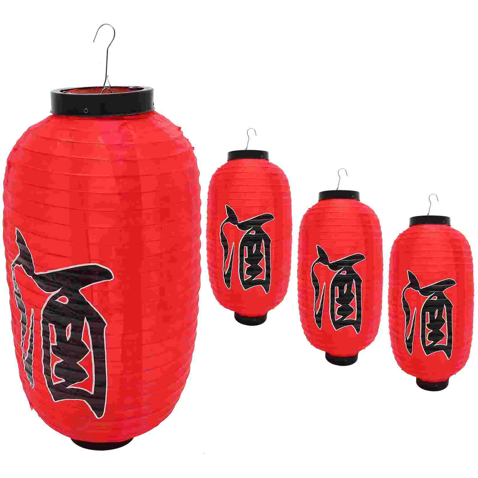 

Lantern Paper Party Lamp Japanese Decorative Sushi Lanterns Garden Decoration Asian Decor Outdoor Wedding Chinese Silk Red