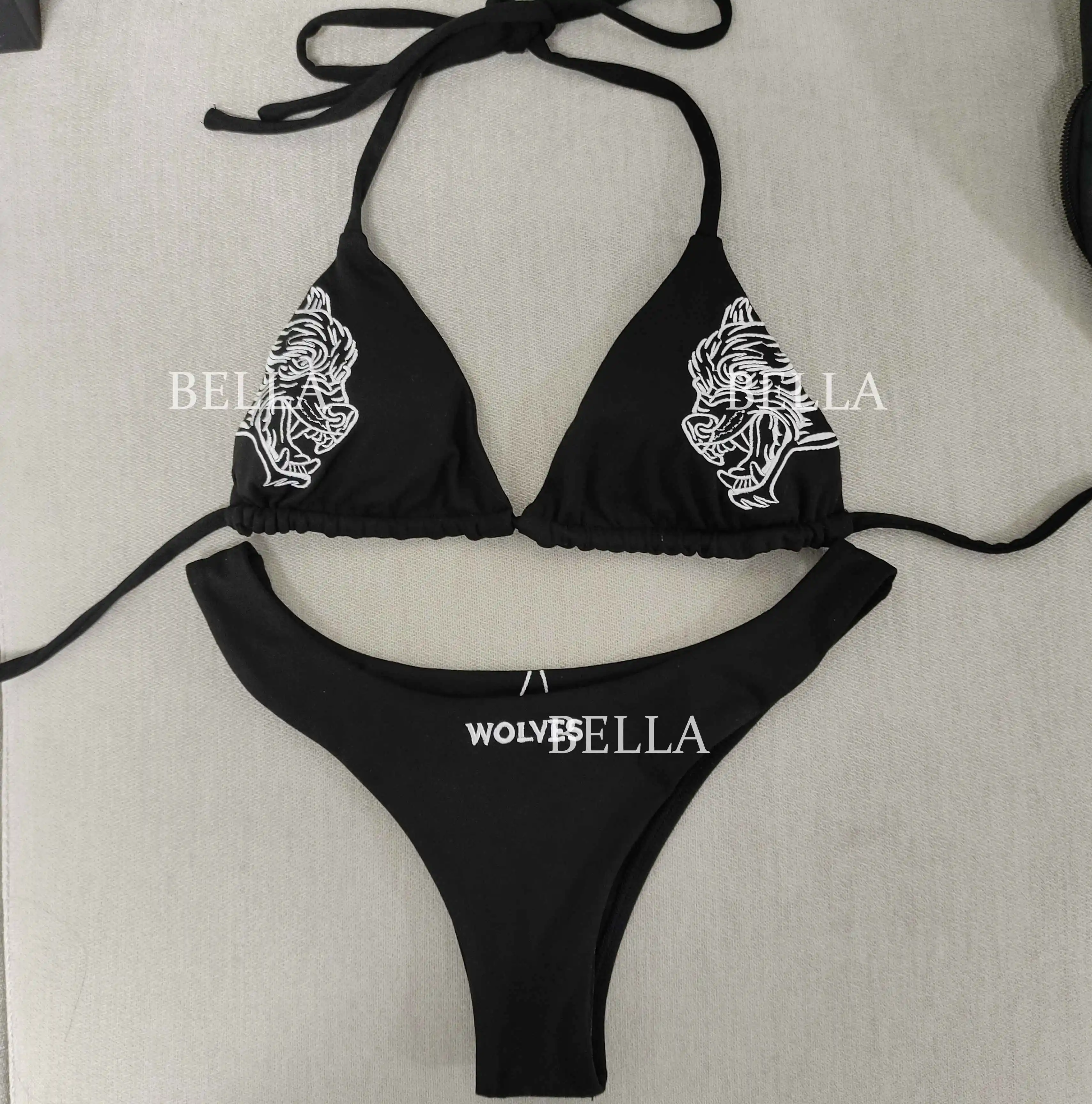 Спортивный комплект бикини Darc She сексуальный купальный костюм однотонный