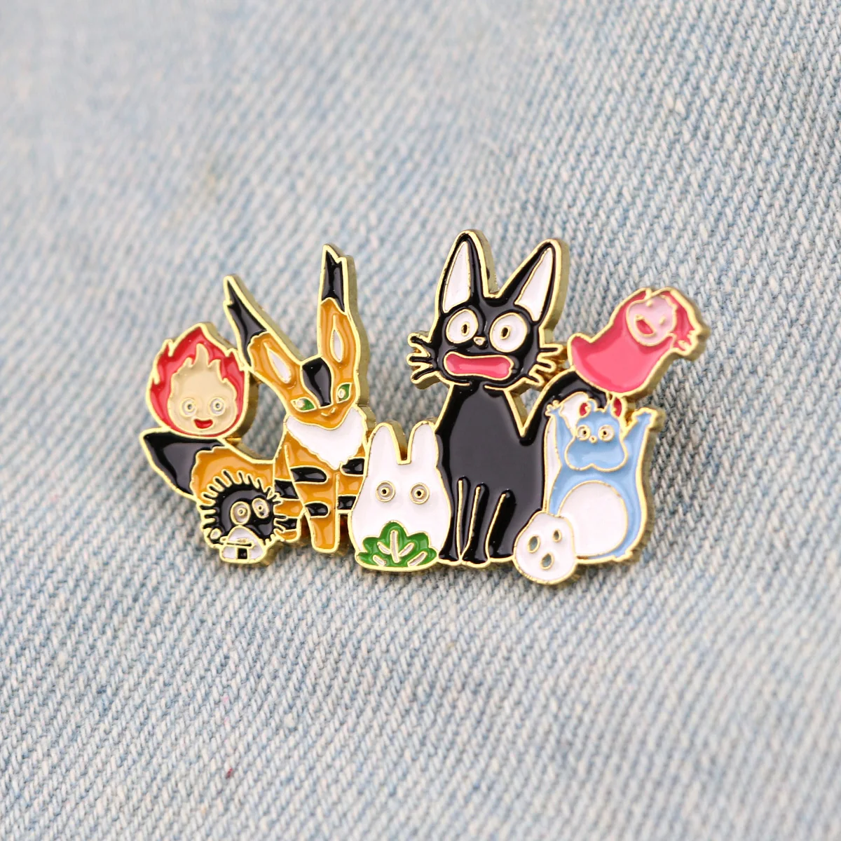 

Cute Cat Enamel Pin Anime Movie Lapel Pins Badges on Backpack Women's Brooch Clothes Jewelry Fashion Accessories Gift for Kids