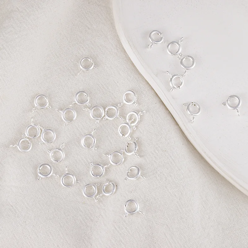 Spring Ring Clasp Copper Round Diy Necklace Bracelet Accessories Jump Polished Handmade Craft Jewelry Findings