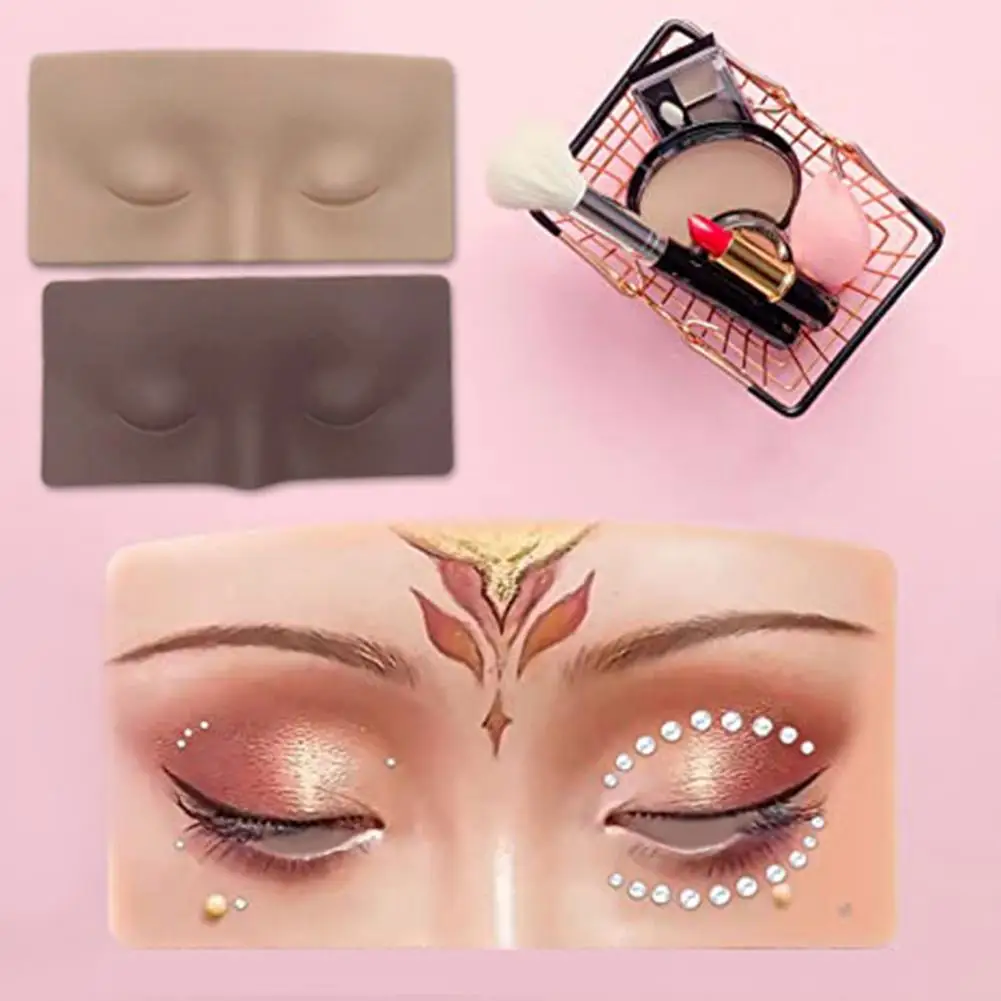 

Cosmetology Students Accessory Compact Face Eyelash Practice Mannequin Pad for Home