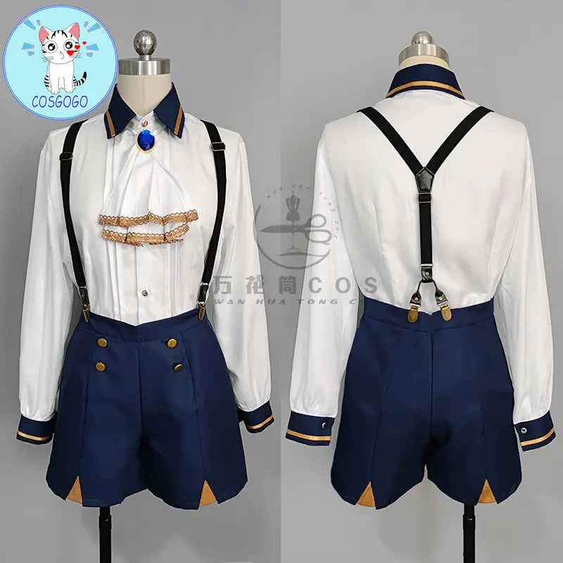 

COSGOGO Nu: Carnival Edmond детский Косплей Костюм Аниме Хэллоуин вечевечерние мероприятие наряд игровой костюм униформа