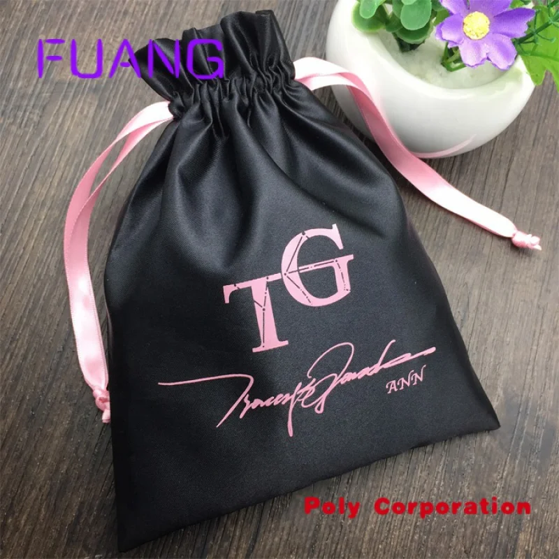 Роскошный черный плотный Шелковый