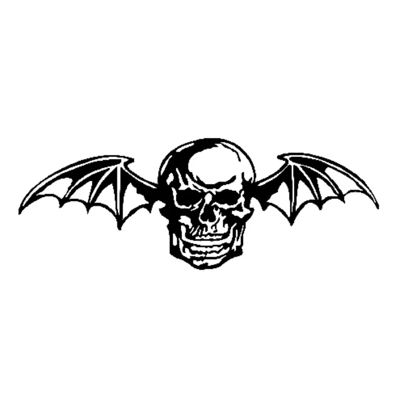 

Car sticker Avenged Sevenfold Skull Wings Cut Vinyl Car Decal The Whole Body Glue Sticker anime car accessories PVC 13X7CM