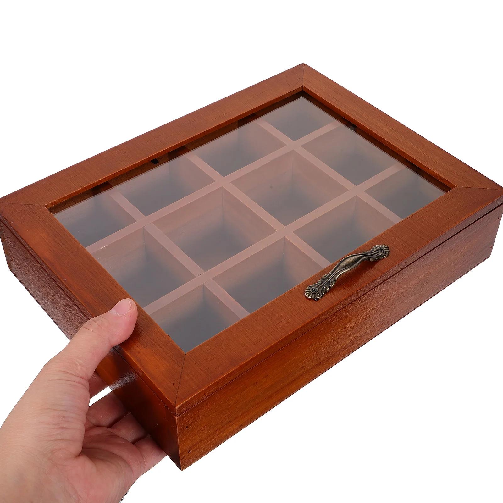 Декоративная коробка для хранения чайных пакетиков деревянная стойка