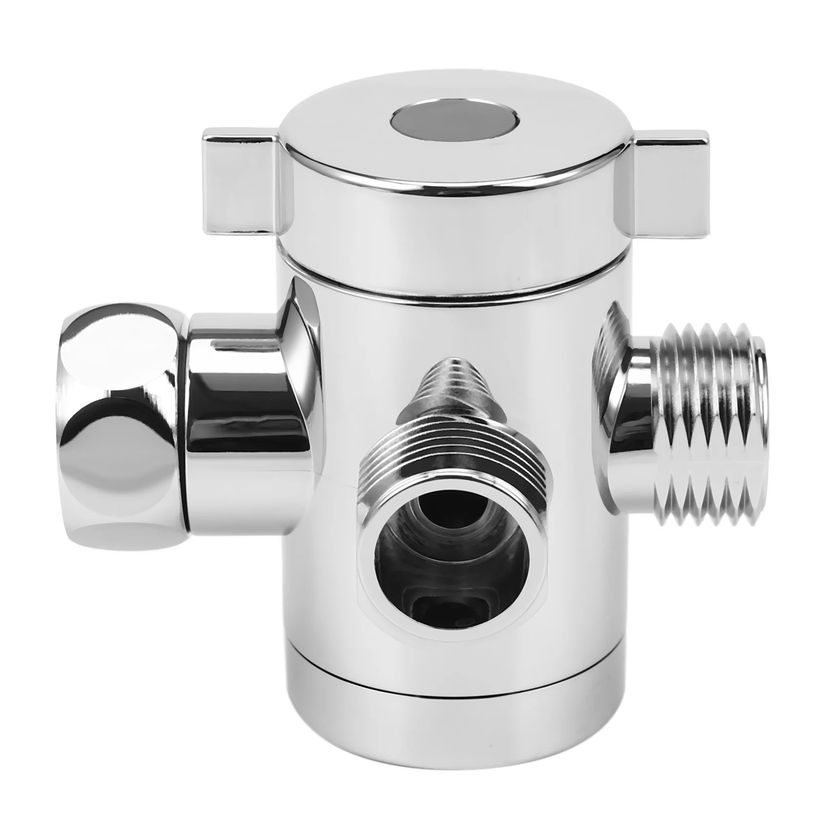 

1/2 inch 3 Way T-adapter Toilet Bidet Bath Shower Head Arm Mounted Diverter Valve