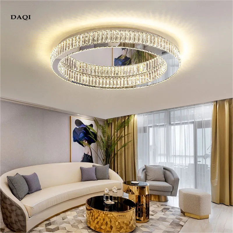 

Modern LED Living Room Crystal Ceiling Light Bedroom Dining Hall Corridor Indoor Pendant Lamp Round Lamp Direct Sales light