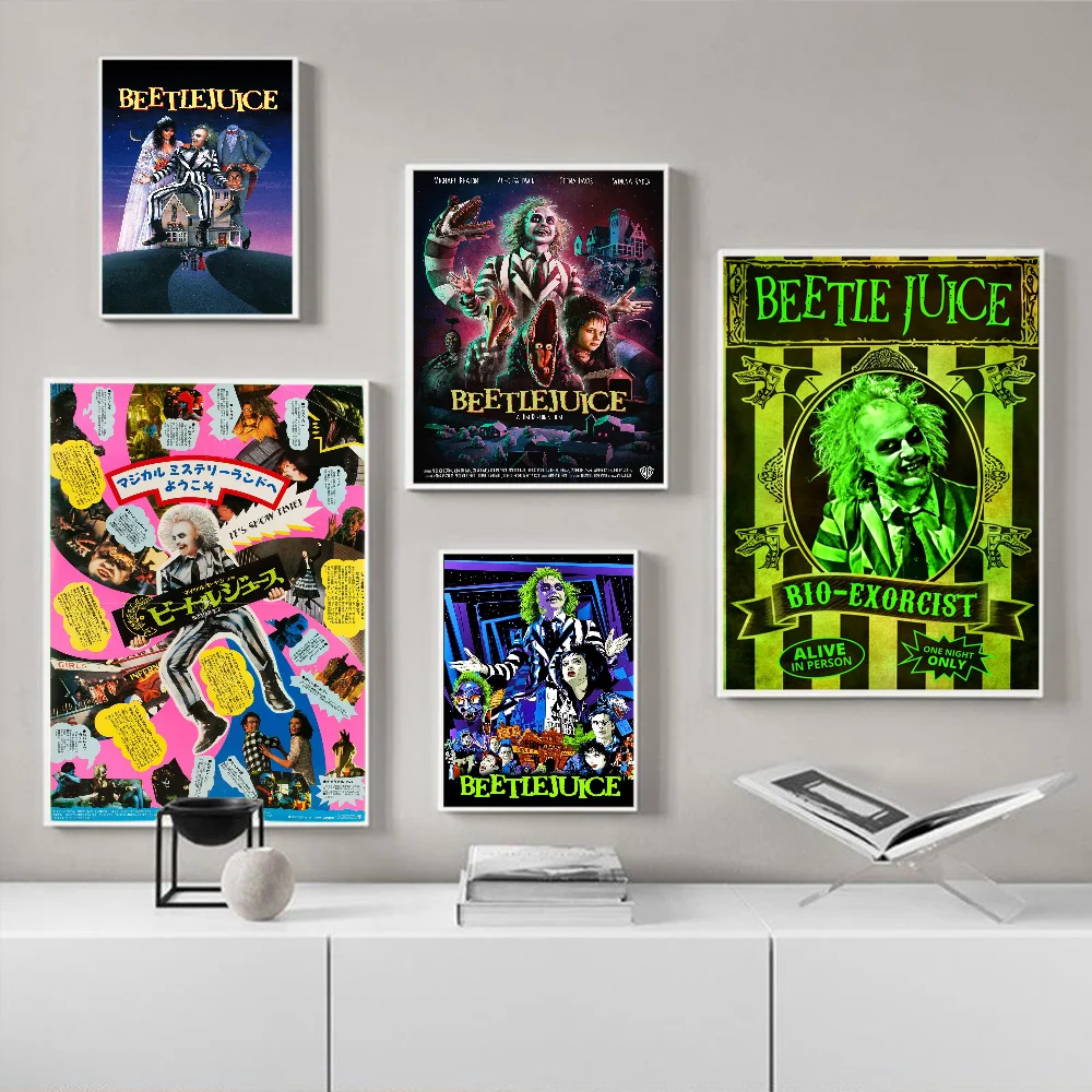 Классический фильм Битлджус комедия ужасов сделай сам липкий постер винтажный