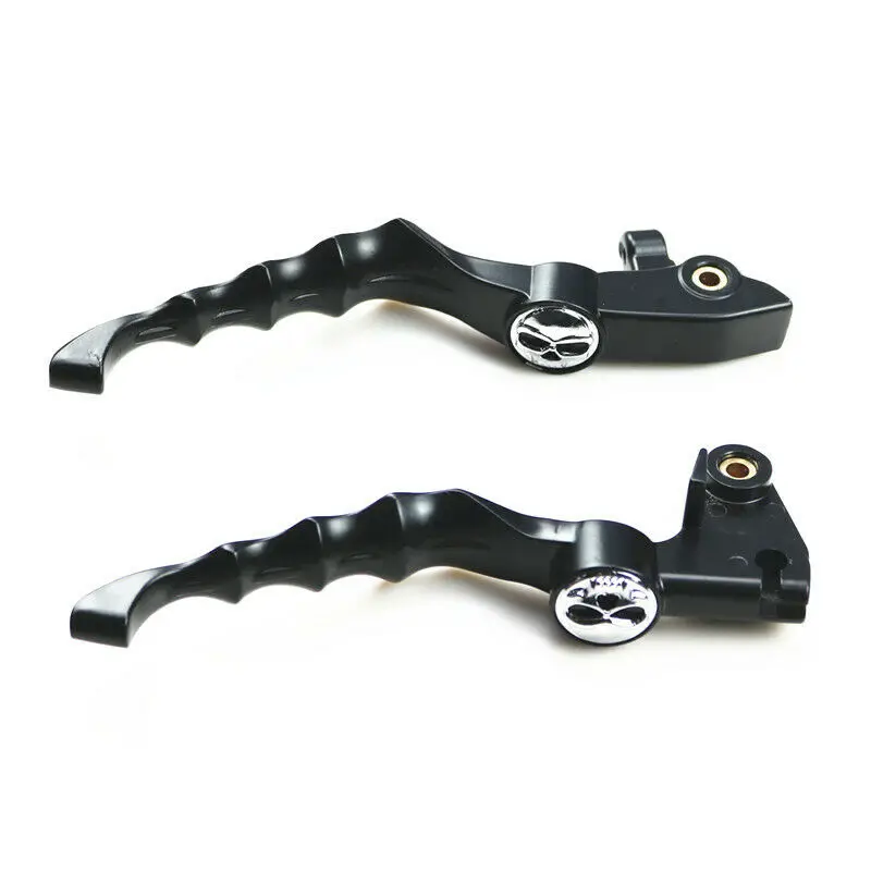 Black Skull Brake Clutch Lever for Custom Drag Star XVS400 96-02 XVS650 XVS1100 | Motorbike Brakes