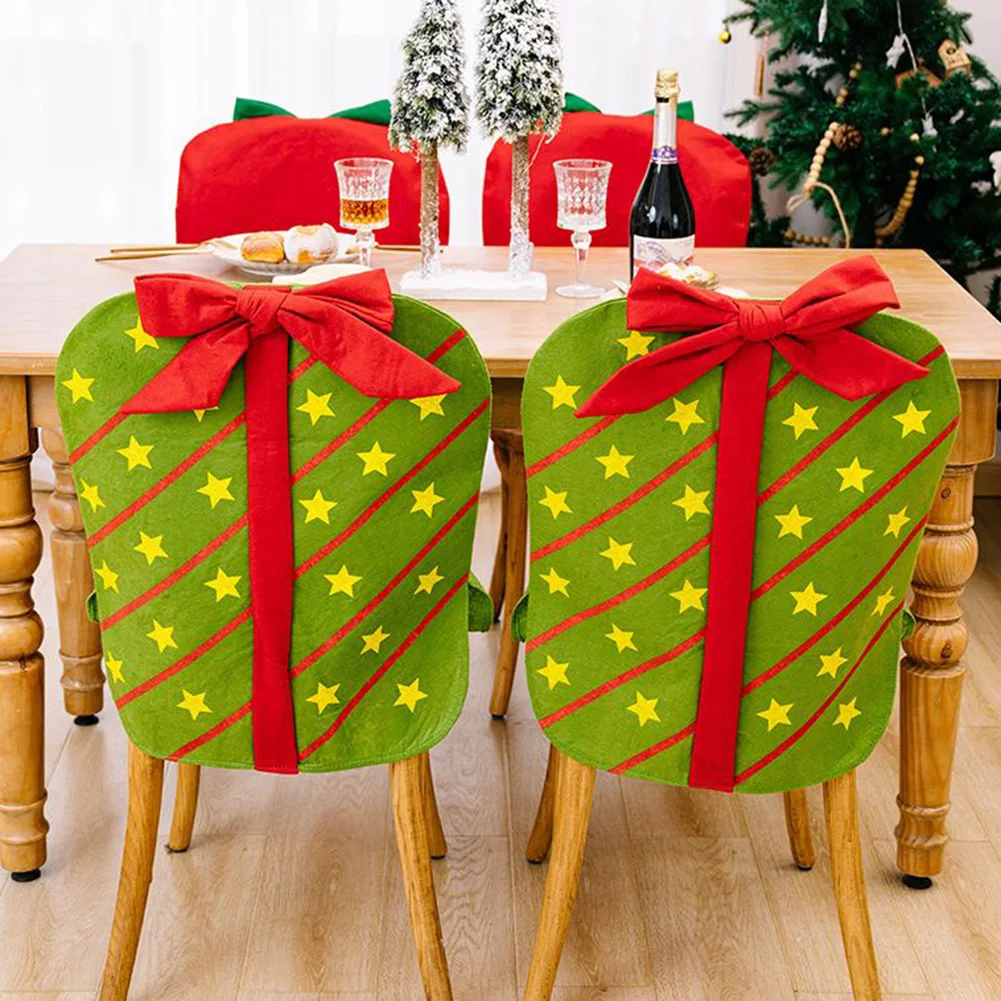 

Brand New Durable Banquet Party Restaurant Chair Cover Slipcover 47*65cm Christmas Cloth Romance Universal 1PCS