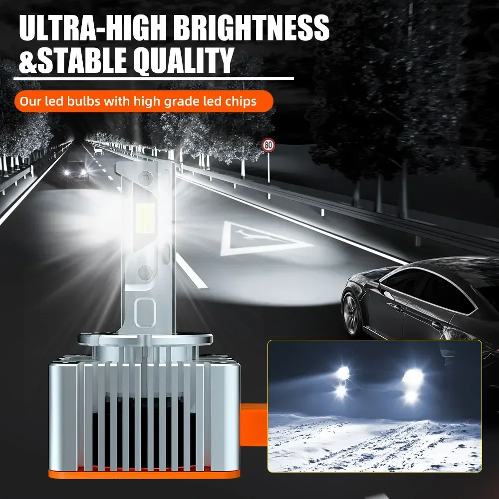D Series LED D3 D1 D2 1:1 Автомобильная лампа фара 800 Вт 38000LM Светодиодные фонари для