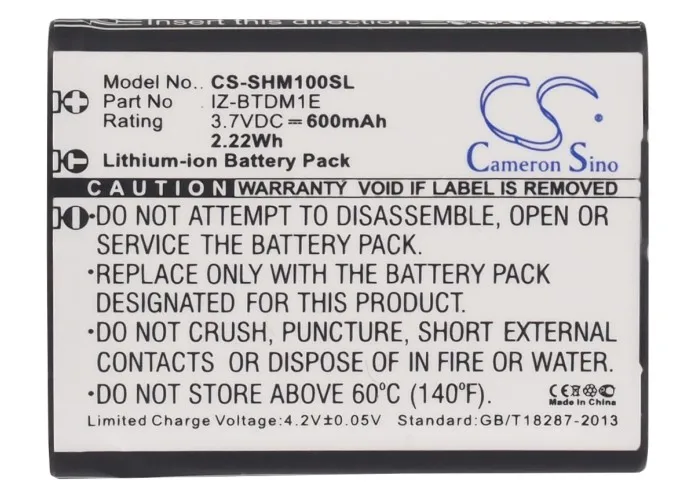 CS 600 мАч/2.22Wh батарея для Sharp Портативный Plasmacluster Ion Gen IZ-BTDM1E | Электроника