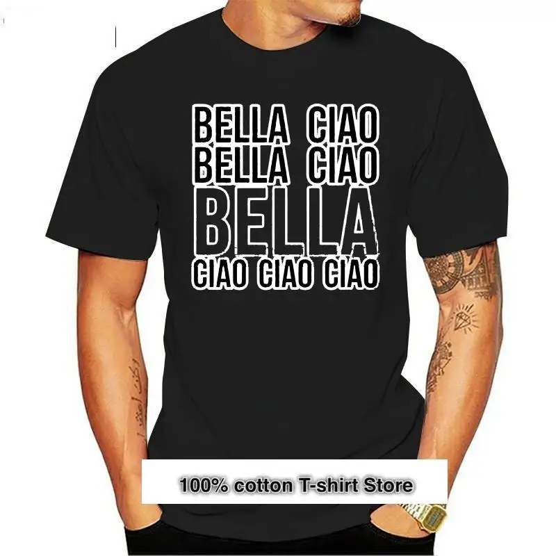 

Camiseta de Bella Ciao para hombre y mujer, camisa de La casa de Papel, camisetas