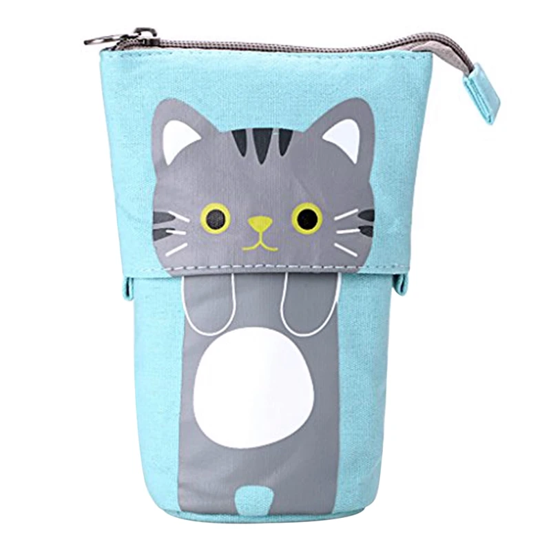 

Pencil Case Cute Carton Stand Up Pencil Holder Stationery Organizer Kids Gift Cosmetics Pouch For Students