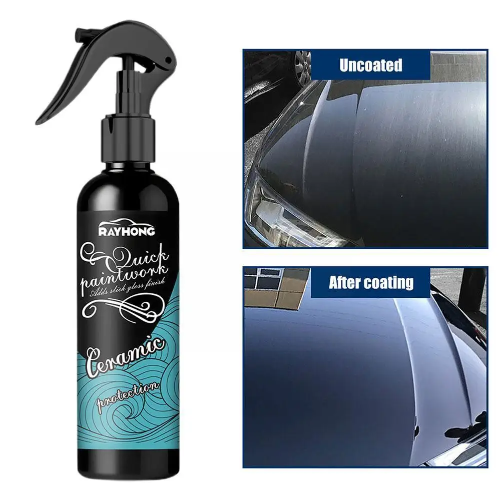 

High Protection Quick Car Coating Spray Coat Ceramic Product 100ML Wax Car Car Coating Car Hydrophobic Wash&Wax Coat Top Po Q0D4