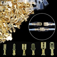 2 84 86 3mm wire spring insert jacket crimp terminal plug crimped crimping connectors kit wire electrical male spade kit