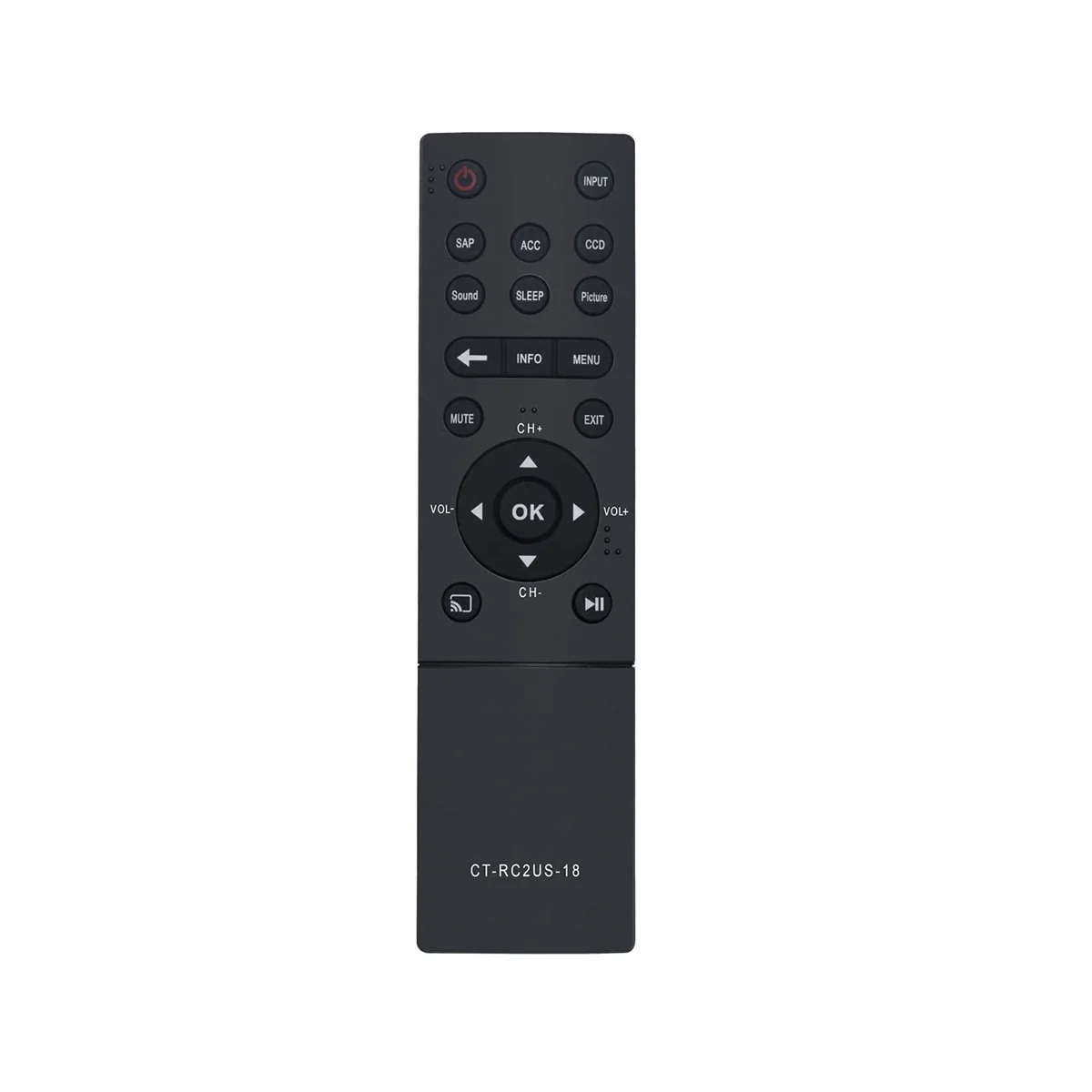 

CT-RC2US-18 Remote Control Replaced for LED TV 55L421U 43L621U 55L621U 49L621U 65L621U 43L511U18 50L711U18