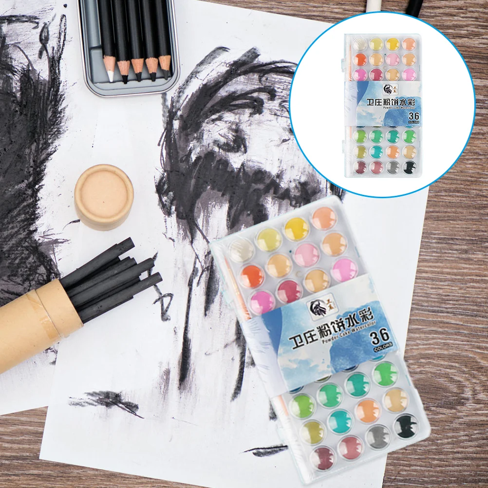 

1 set of Watercolor Pigment Practical 50-color Watercolor Paint Kit