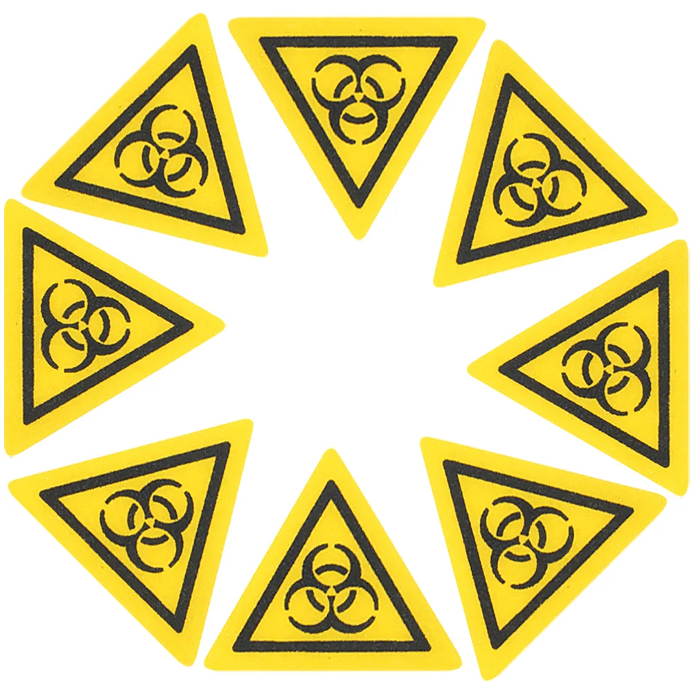 

8 Pcs Warning Sticker For Laboratory Logo Stickers Equipment Infection Labels Safety Sign