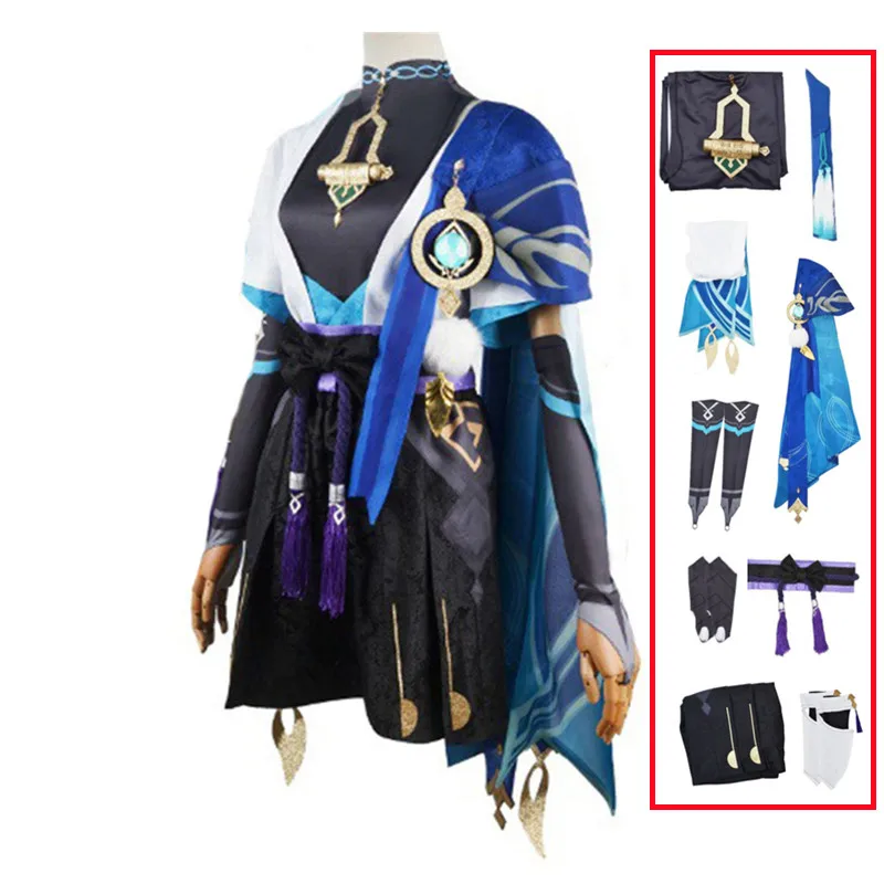 

Genshin Impact Wanderer Scaramouche Cosplay Costume Uniform Suit Sumeru Halloween Carnival Party clothes Anime