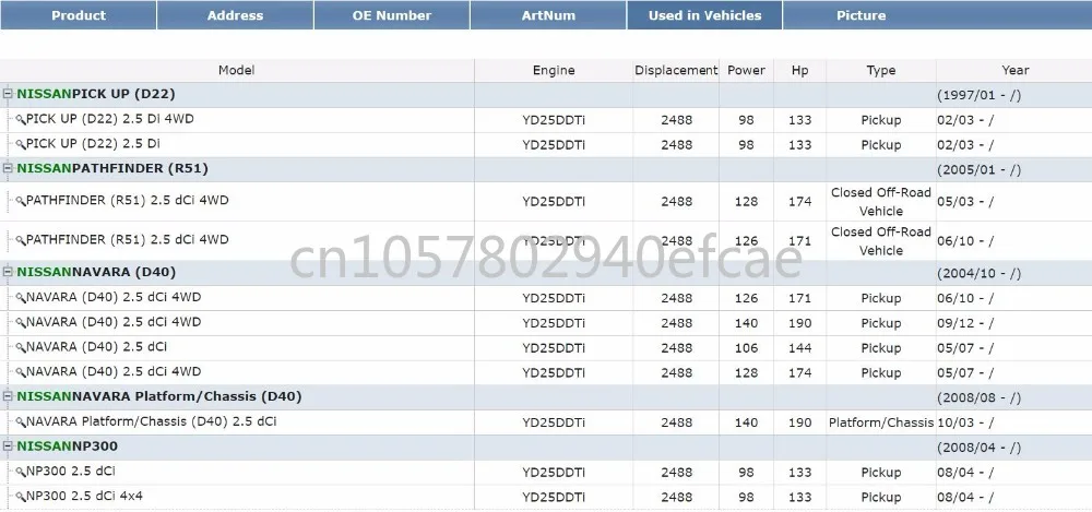 Новый клапан рециркуляции выхлопных газов для D40 Navara &amp R51 Pathfinder Yd25 Dci 14710EC00D