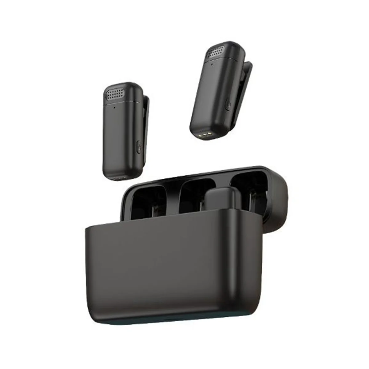 

Wireless Lavalier Lavalier Microphone Noise Canceling Auto Pairing for Android Mobile Live Vlog Interview B