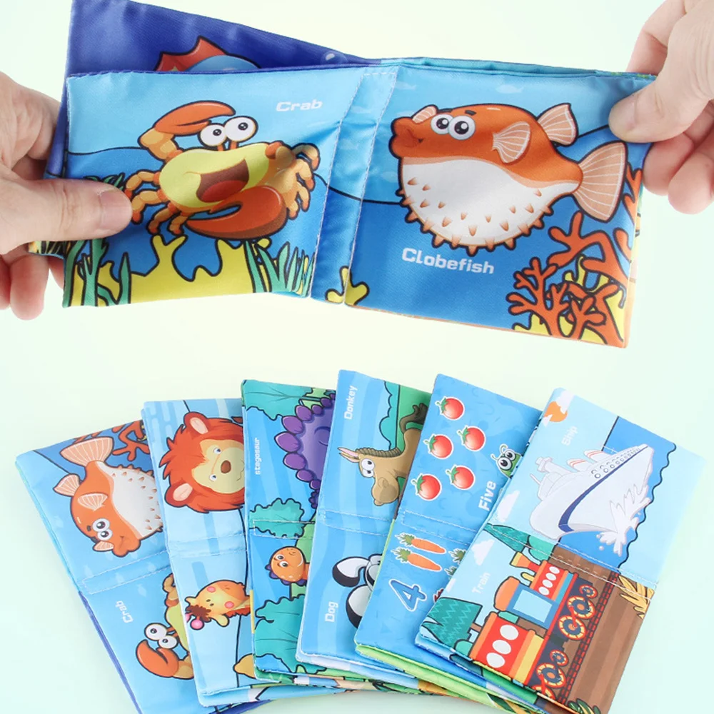 

Baby Cloth Book Early Learning Book Anti-tearing Washable Cloth Book Kids Toys Fun Multifunctional Puzzle Cloth Book Toy B99