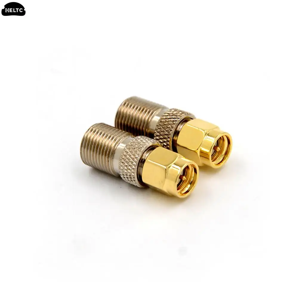 F Type Female Jack to SMA Male Plug Straight RF Coaxial Adapter F connector to SMA Convertor