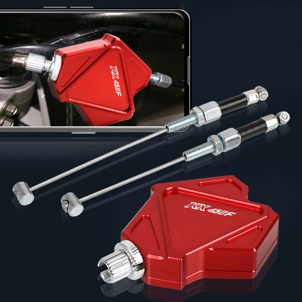 

For KAWASAKI KX450F KX250F KX125 KX 450F 2006-2018 2019 2020 2021 2022 CNC Motorcycle Stunt Clutch Levers Easy Pull Cable System