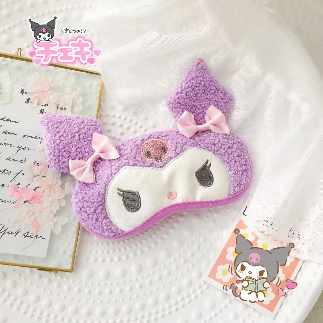 

Sanrio Mymelody Eye Mask Kawaii Cartoon Kuromi Cinnamoroll Student Take A Nap Cute Sleeping Shading Eyeshade Toys Girls Gifts