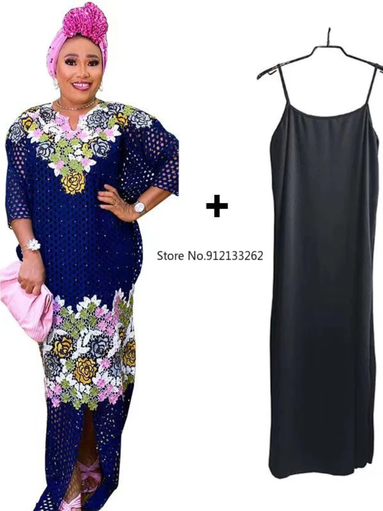 

Evening Hollow Out Maxi Dresses Women Dashiki Diamond African Clothes Robe Marocaine Luxury Dubai Kaftan Abaya Muslim Dress