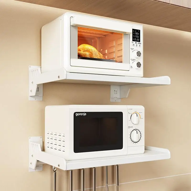 Регулируемая Многослойная стойка для микроволновой печи хранения в кухне Рама