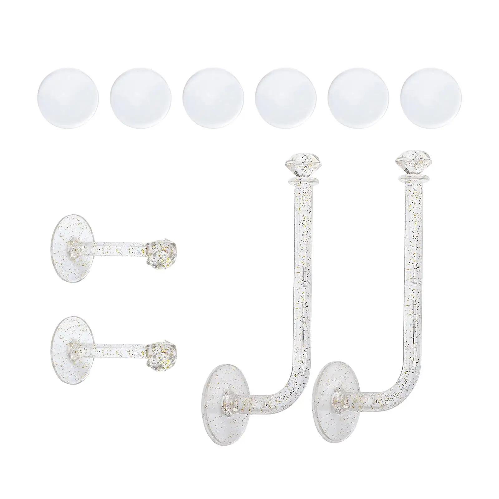 

Стеллаж для хранения шпилек Настенный Прозрачный крючок для офиса кухни ванной комнаты