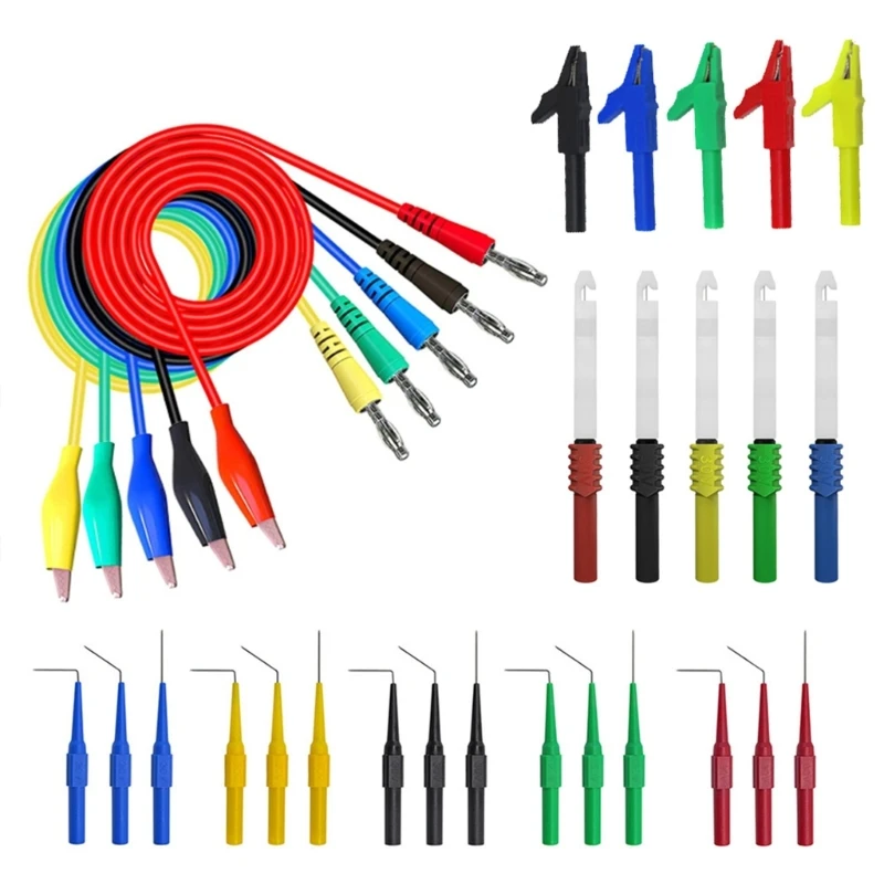 

30-Piece Back-Probe-Kit Test Line Clip Banana Plug- Electrical Testing Dropship