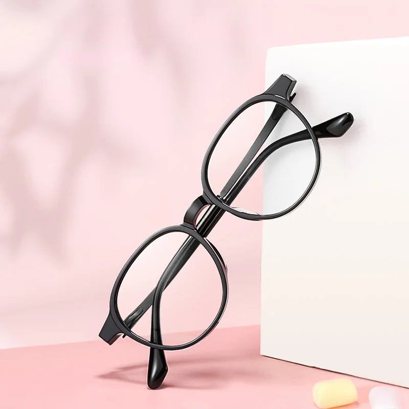 

BERTHA Titanium Glasses Frame Ultralight Retro Round Frame For Small Face Anti Blue Ray Myopia Prescription Glasses J25358