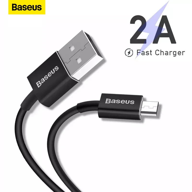 Кабель Micro USB Baseus 2A кабель для быстрой зарядки передачи данных к Xiaomi Note 10 Samsung